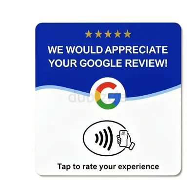 Square Tap-to-Rate Google Review Sticker /NFC Card
