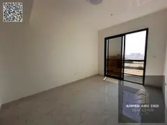 2BR hall first‑tenant apartment for annual rent in Al Rawda 3 Ajman, very close to City Centre; 2 