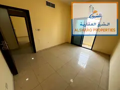 One-bedroom apartment with a living room in Al Nuaimiya 1, featuring a balcony with a beautiful view