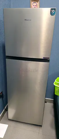 Hisense 2-door Fridge (Silver) - Good Condition