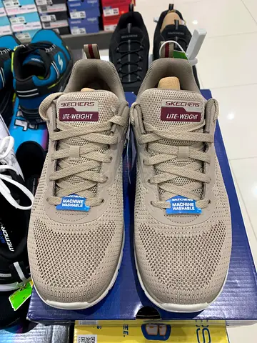 Beige Skechers Lightweight Mesh Sneakers - Size Available