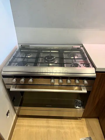 Stainless Steel 5-Burner Gas Range with Oven - Good Condition