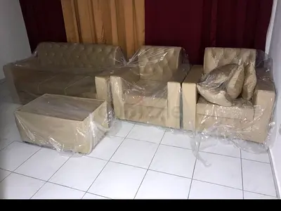 Get the brand new beige color 5 seater sofa