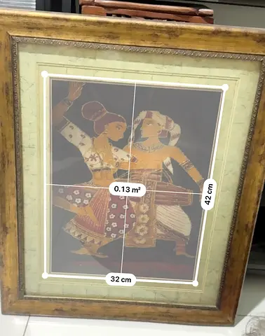 Framed Traditional Dance Artwork (Vintage Style)