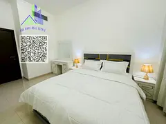 An exceptionally luxurious and high-end two-bedroom apartment with a living room, fully furnished wi