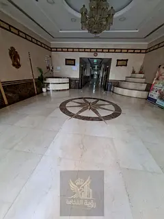 For rent in Al Taawun Sharjah, spacious 1 bedroom apartment with built-in wardrobes, bathroom, gym a