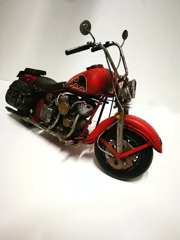 Vintage Red Motorcycle