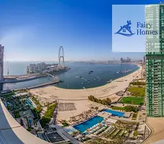 High-Floor 2BR Apartment | Full Sea & Ain Dubai View | Furnished
