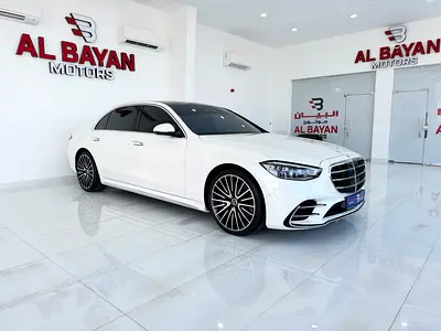 مرسيدس بنز S580 4MATIC ابيض/ احمر 2023 (خليجي)