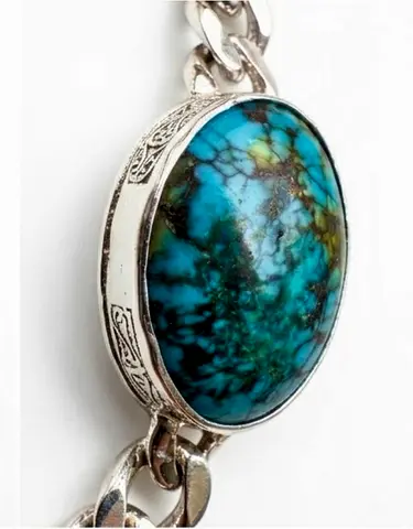 Nishapur Turquoise Silver Bracelet