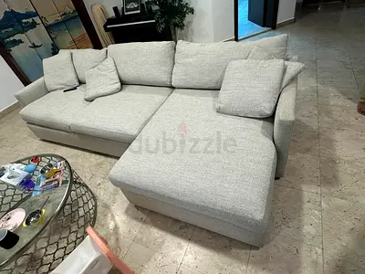 Comfortable crate and barrel lounge deep feather filled L Shape Sofa
