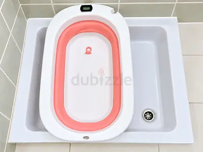Baby Foldable Bath Tub with Bathmat Cushion