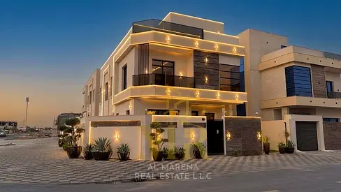 Unparalleled Luxury in Ajman | Corner Villa with a Luxury Roof Terrace, Spacious Setback, and Price Inclusive of Registration Fees