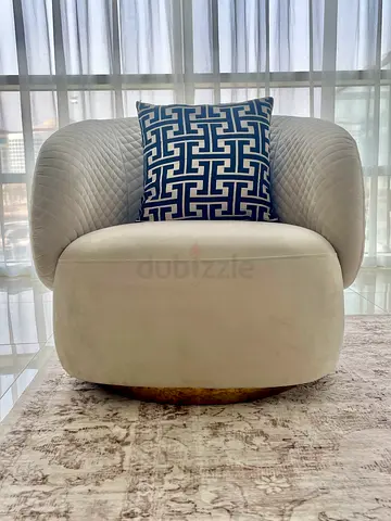 FULL SET - 3 Seater Sofa + Accent Armchair - Beige Set