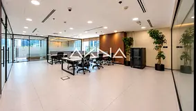 Furnished Office | Partitioned Layout | City & Canal Views