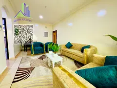 Fully furnished 2-bedroom apartment in Al Mowaihat 3, Ajman, featuring 2 bathrooms and a balcony, in