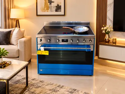 Freestanding SMEG induction hobs cooking range 90cm