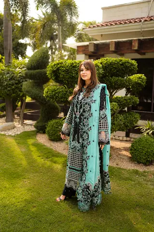 Aneelas signature luxury fully Embroidered medium size fully loaded embroidered