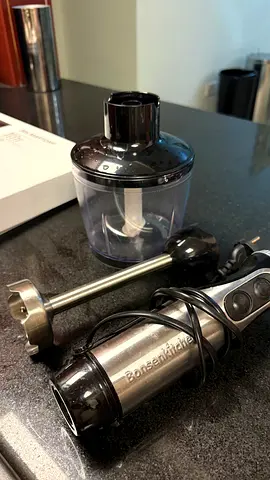 Bonsenkitchen Hand Blender with Chopper Bowl