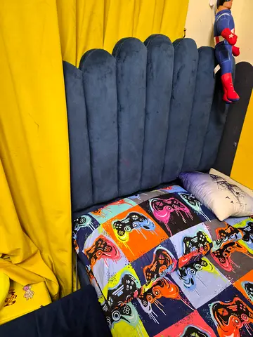 2 Blue Single Beds