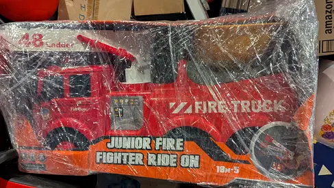 Junior Fire Fighter Ride-On Truck (18m+), Red