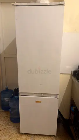 Used White Upright Refrigerator / Freezer - Good Working Condition