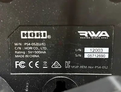 Hori RWA Racing Wheel (PS4/PS5 compatible) - Good working condition