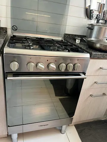 Bompani Top 4 Burner Gas Down Oven Electric Cooker Range Size 60cm