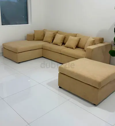 Brand new L shape sofa with stool we are selling