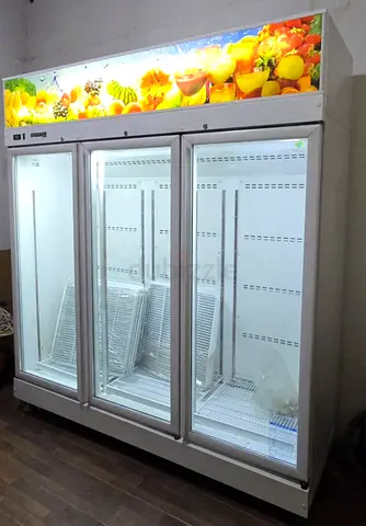 3-Door Display Refrigerator / Cooler - Good Working Condition