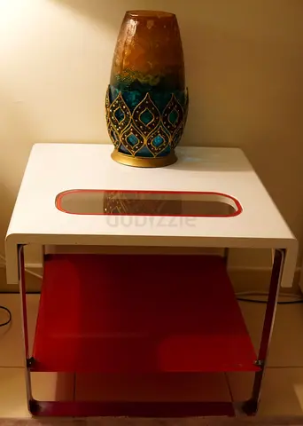 [Urgent Sale] Red and White Side Tables