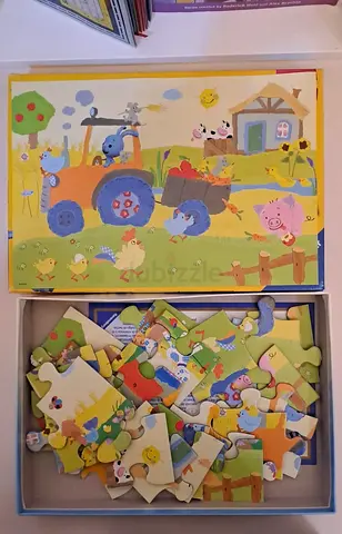 Children's 8 different toys puzzles by ravensburger and others , Like New ,