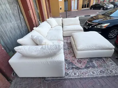 Marina home luscious original feather filled sofa Beige