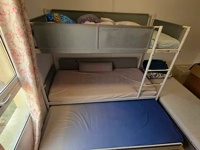 IKEA kids bunk bed with pull out bed and mattress