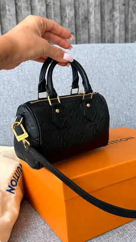Louis Vuitton Nano Speedy Empreinte Black Crossbody Bag