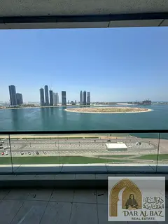 Luxury 3-bedroom apartment with a maid's room and direct sea view available for annual rent in Al Ma