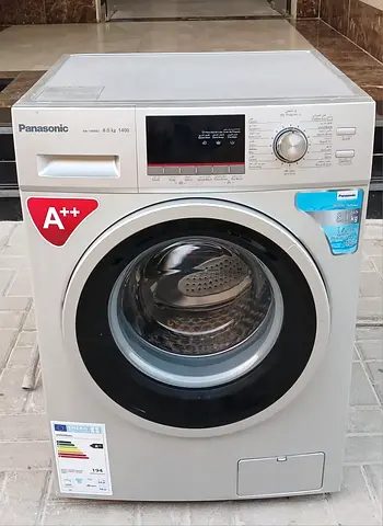 front load Panasonic 8kg washing machine. color silver. condition is perfectly working.