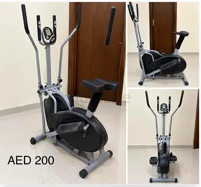 Elliptical Cross Trainer with Seat - Good Condition, AED 200