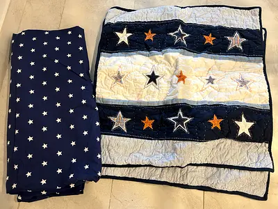 Used pottery barn bedding in very good condition selling as a set or separately