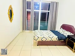 Furnished apartment in Ajman One Towers with gym, swimming pool, and kids' area available for annual