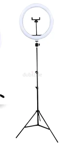 LED Ring Light with Adjustable Tripod and Phone Holder - Good Condition