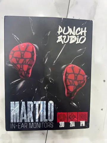 Linsoul Punch Audio Martilo 1 Planar + 2BA + 2DD Hybrid Driver Basshead IEM with Precision Detail, D