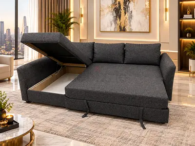L-Shape Sofa Bed – Modern & Comfortable
Comfortable L-shape sofa bed, perfect for living room and gu