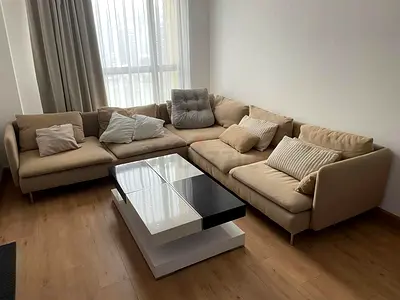 IKEA soderhamn l Shape Sofa beige