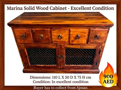 Marina solid wood cabinet