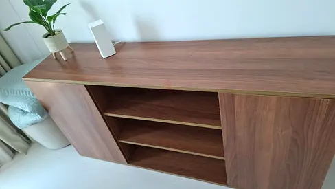 Wooden Sideboard / Storage Cabinet – Walnut Finish