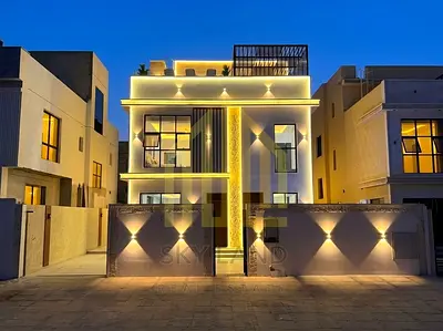 Luxury villa - 3 floors - registration fees included - in a good location - close to all services - excellent finishing - the best in Ajman