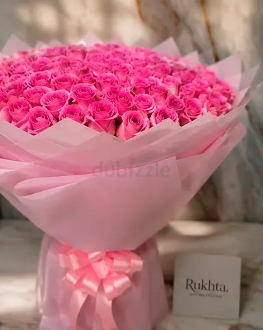 Large Pink Rose Bouquet - Brand New, Flawless