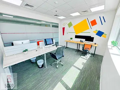 Spacious Furnished Office | City View | Barsha Heights