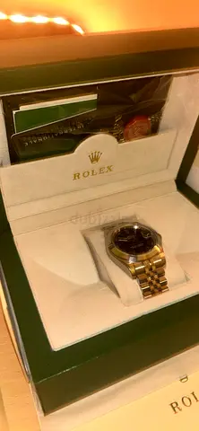 two-tone men's wristwatch with original box
